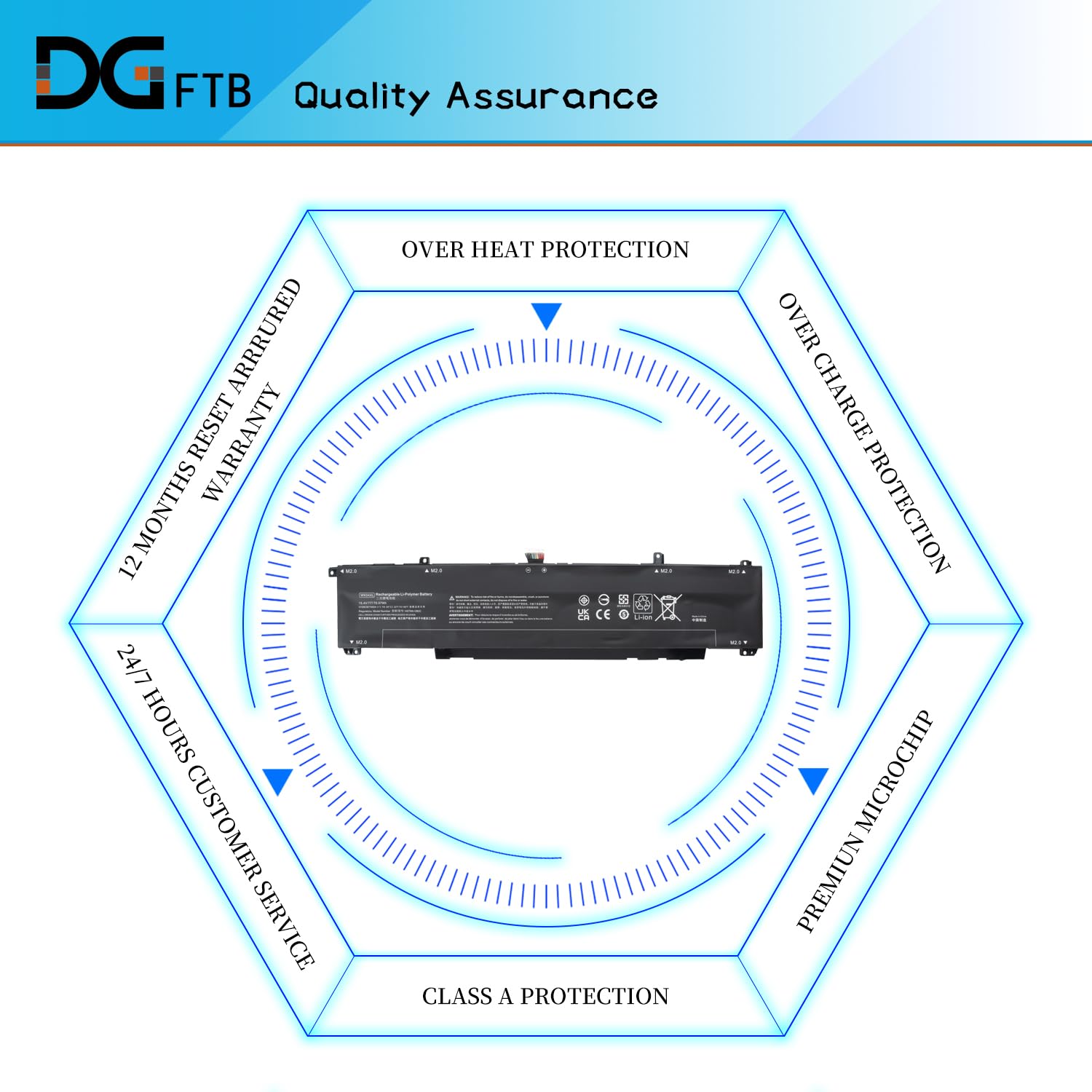 Amazon.com: DGFTB WK04XL 70.07Wh Laptop Battery for HP Victus 16-e